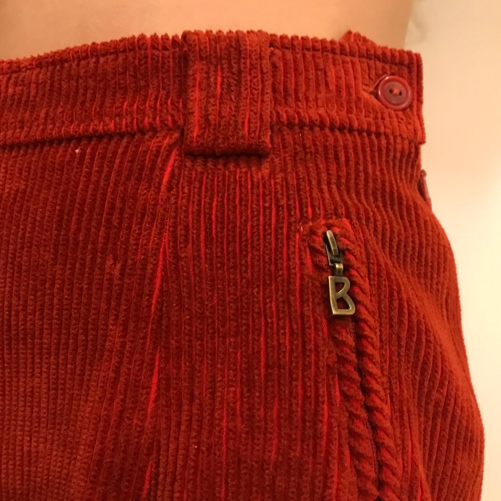 Burnt red Bogner stirrup pants
